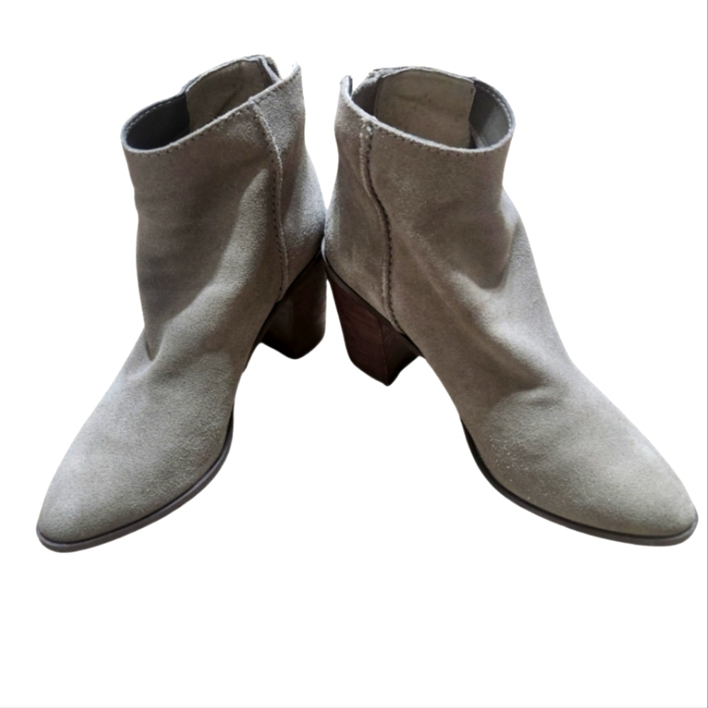 BP Gray Suede Pointed Toe Boots - Picture 2 of 6